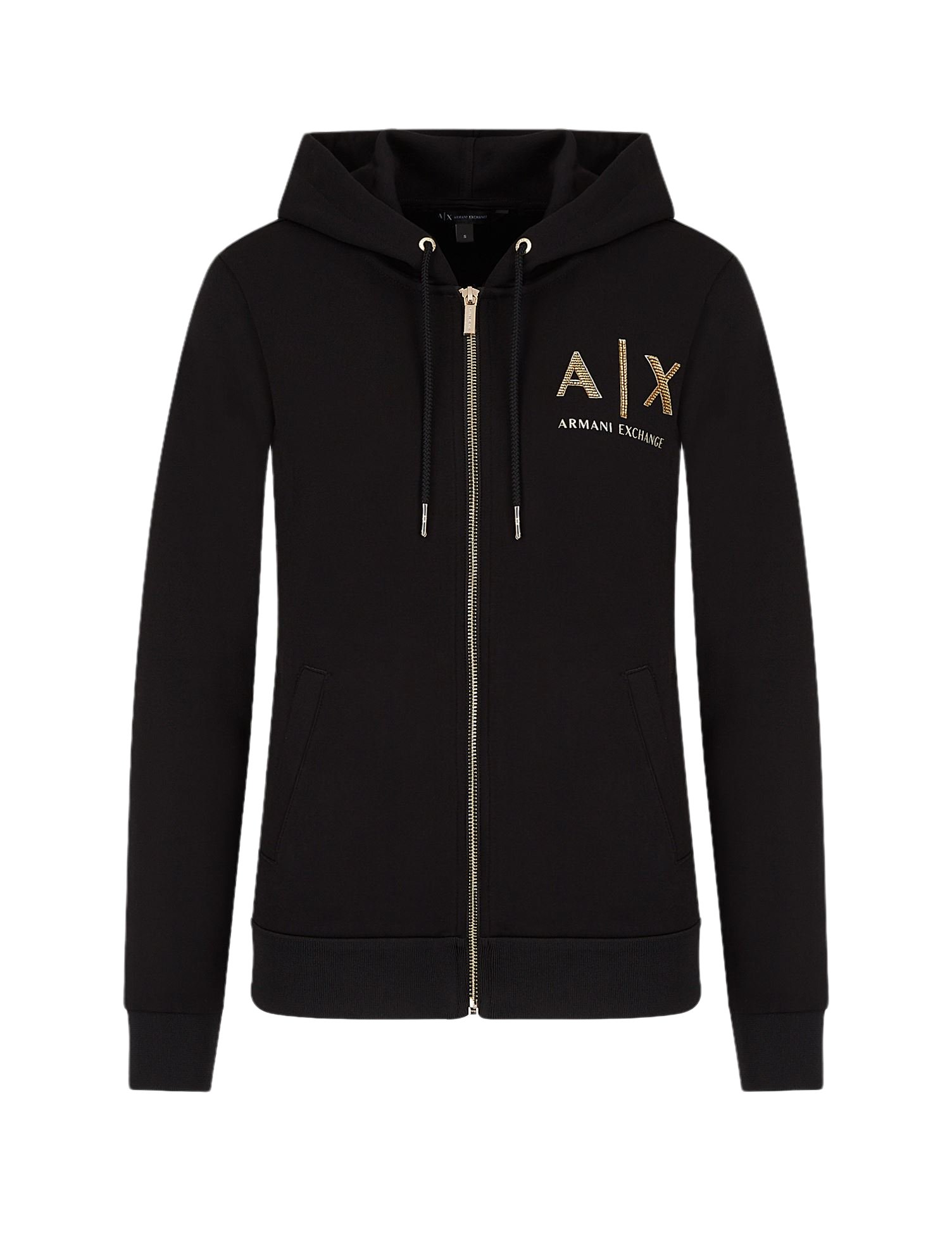 ea7 zip up moletom com capuz