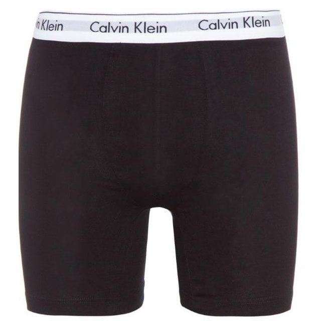 Calvin Klein Cueca boxer masculina de microfibra elástica,  Black/Black/Black, Small