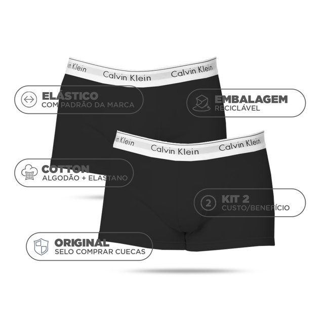 Cueca Calvin Klein Underwear Logo Preta - Compre Agora