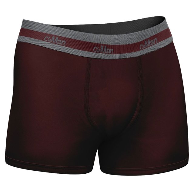 Cueca Boxer CiaMan Lisa Algodão Bordô – De P ao G3