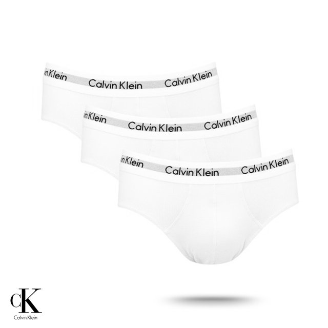 Kit 2 Cuecas Slip Brief Calvin Klein - Compre Online
