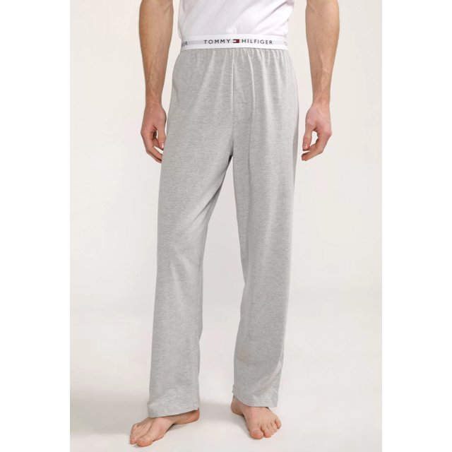 Calça Pijama Tommy Hilfiger Pant Logo Algodão Cinza Mescla