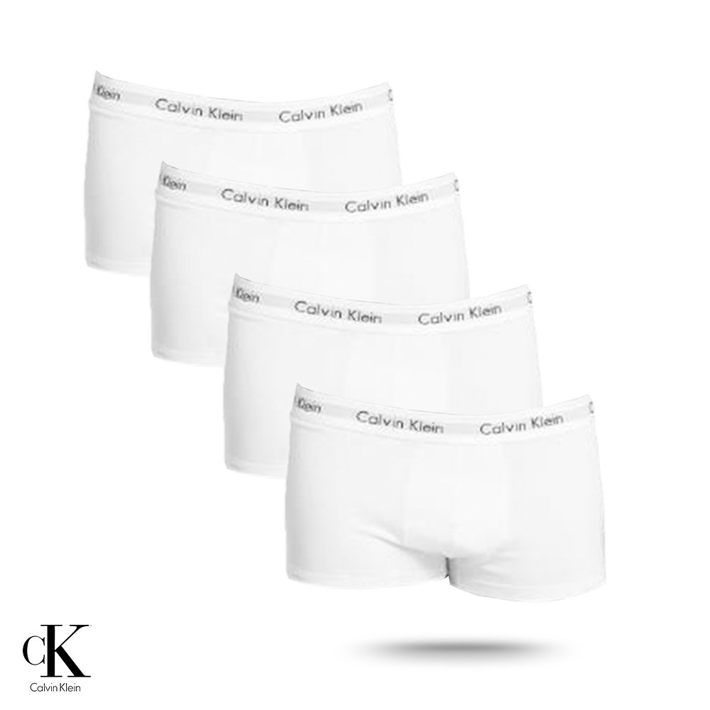 Kit 4 Trunk Cotton Brancas Calvin Klein