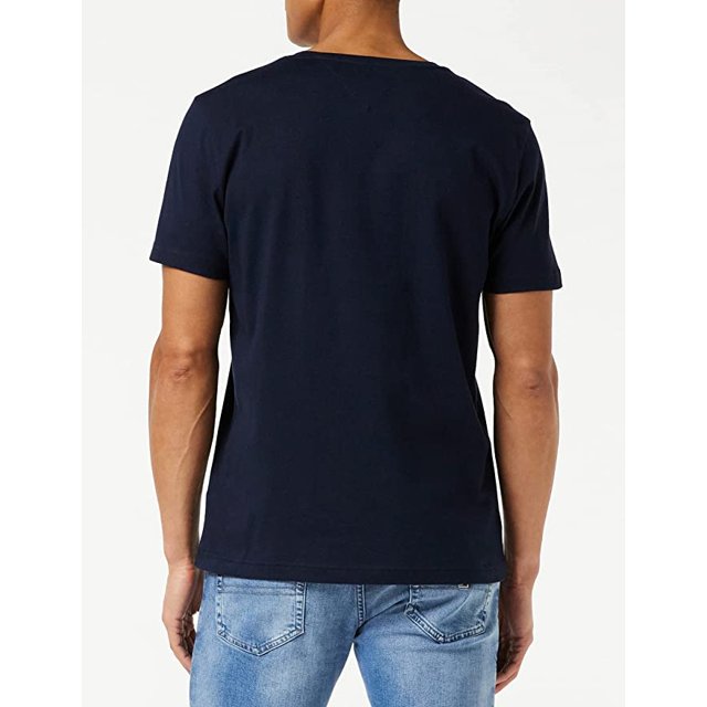 Camiseta T-shirt Tommy Hilfiger Flag Logo Azul Marinho