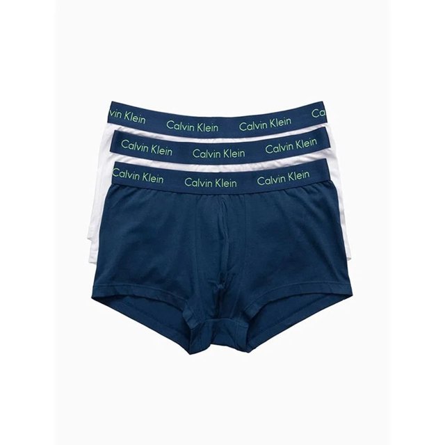 Kit De Cuecas Low Rise Trunk - Calvin Klein Underwear - Preto