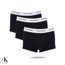 Kit 3 Calvin Klein Trunk Low Rise Cotton Pretas -  U2664-987