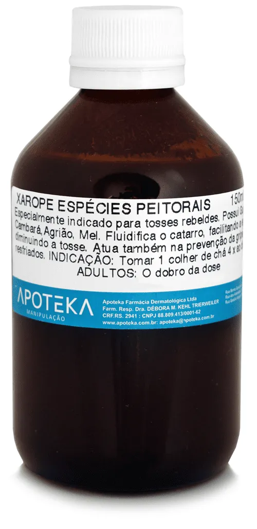 Xarope Espécies Peitorais 150mL