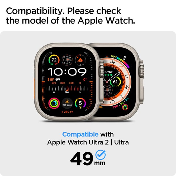 Bracelete Apple Watch Ultra 49mm Spigen Thin Fit 360 Preto - Capas de  Telemóveis Milhares de modelos - Envios em 48 horas Capas de Telemóveis