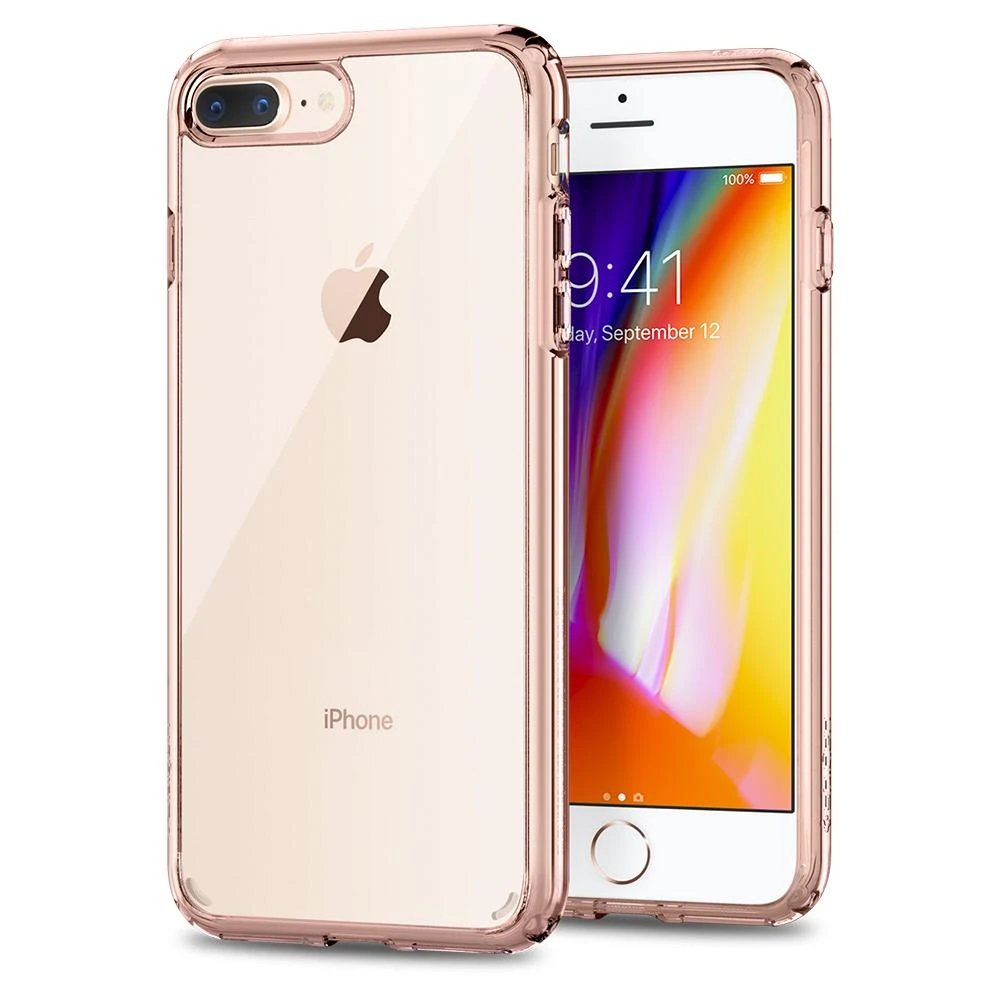 iphone 8 plus rose com capinha