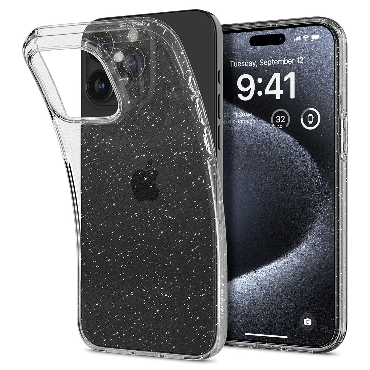 Capa Para iPhone 15 Pro Max Liquid Crystal Glitter