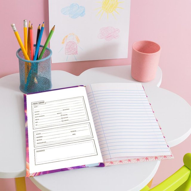 Caderno Brochura 1/4 Pequeno Princesa 96 Folhas | Prolar