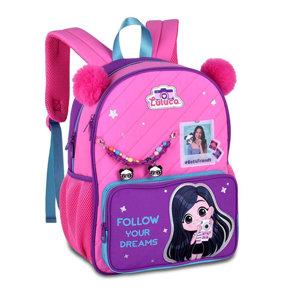 lulu Mochila Escolar Infantil Luluca Pompom Original Clio | Prolar