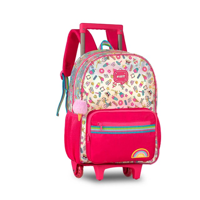 Kit Mochila Roda Holográfica Emoji Clio Prolar