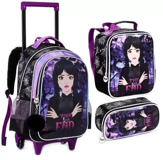 KIT MOCHILA COM RODAS INTANTIL WANDINHA-DENLEX DL1565 | Casa das