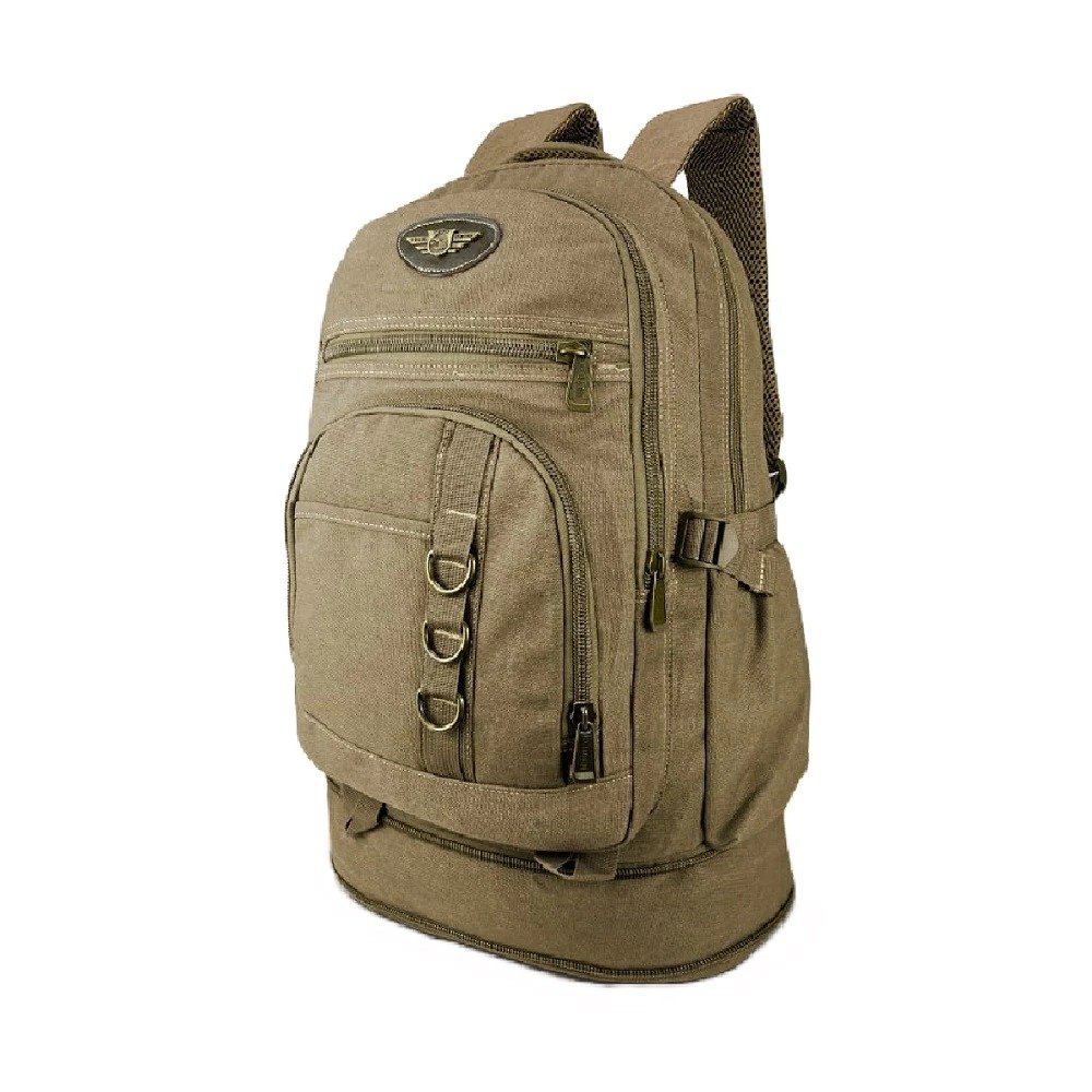MOCHILA DE LONA CAMPING GRANDE- KVN3003 | Casa das Bolsas e Malas