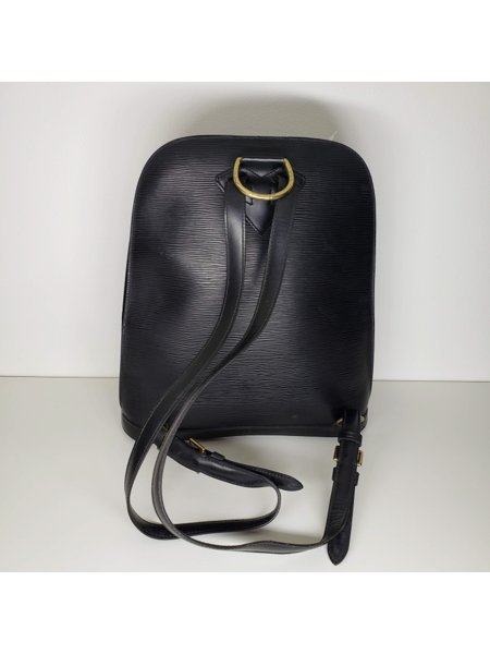 louis vuitton black epi leather bolsa