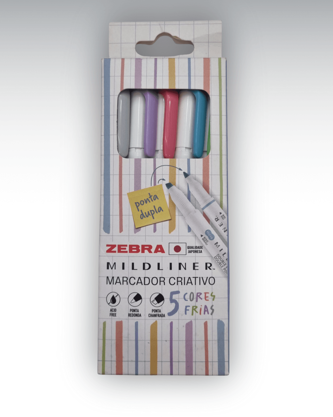 ZEBRA MARCA-TEXTO MILDLINER CORES FRIAS | Balu Art Papelaria e Presentes