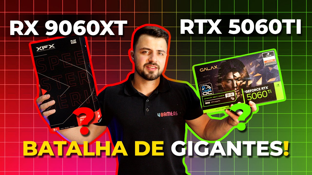 RTX 5060TI VS RX 9060XT - Comparativo definitivo entre as duas