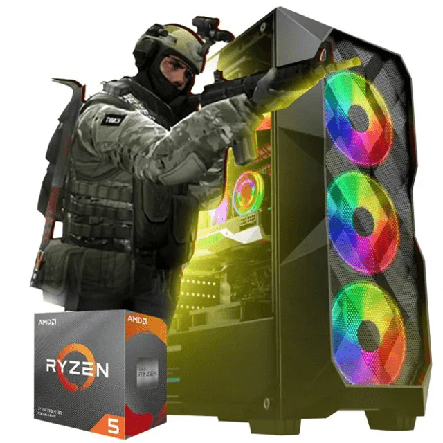 Computador PC Gamer Nível 10, AMD Ryzen 2400G, Placa de Vídeo - Main Image