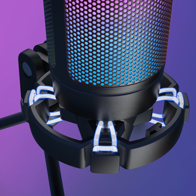Microfone Usb Condenser para PS4, Pc, Ps5, Xbox, RGB | 4Gamers