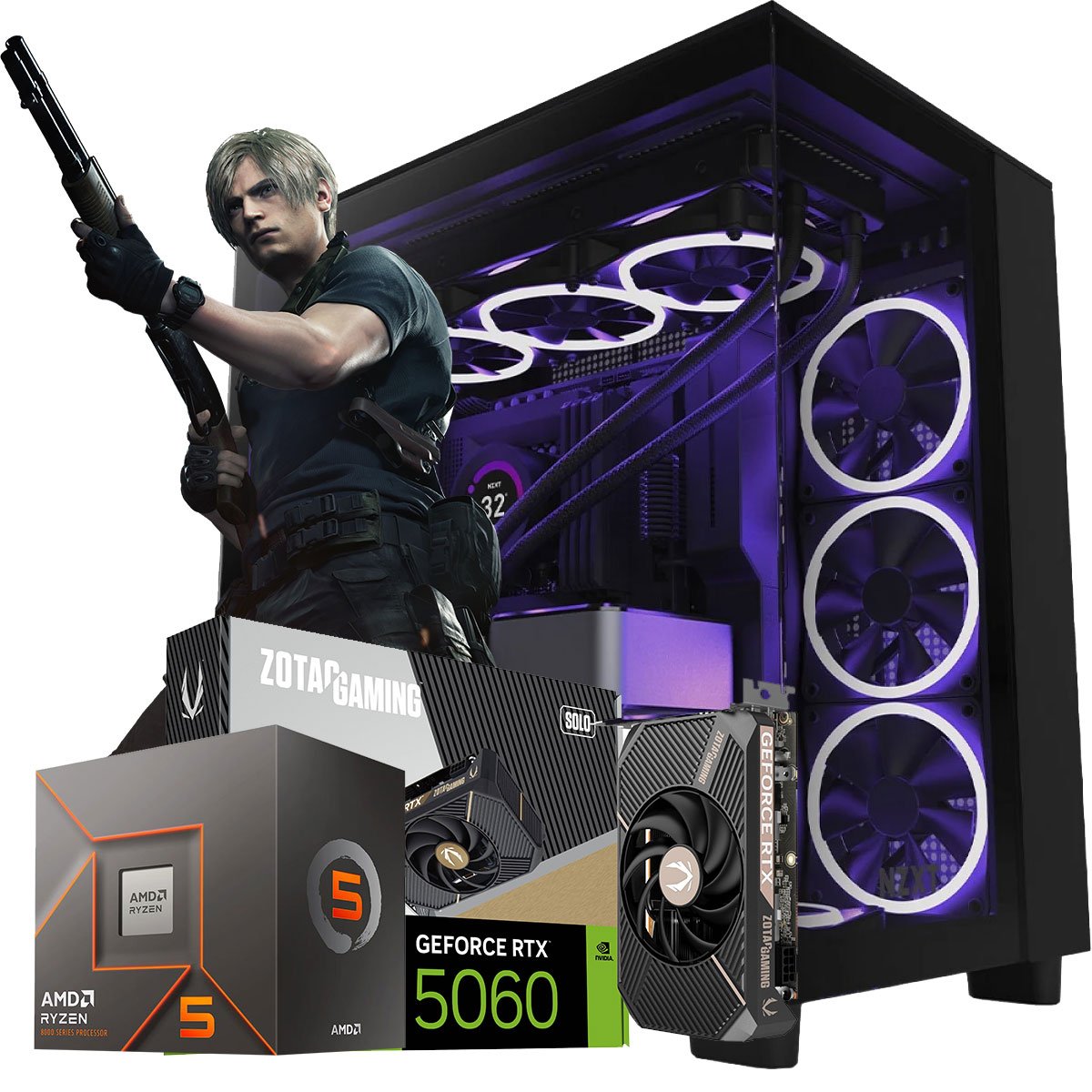 Computador Gamer para Resident Evil 4 Remake Ryzen 5 8400f, RTX 5060 ...