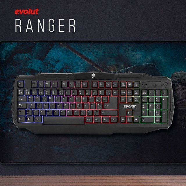 Teclado Gamer RGB Barato Colorido Freefire Fortnite Roblox Pubg GTA RP Fivem Evolut Ranger