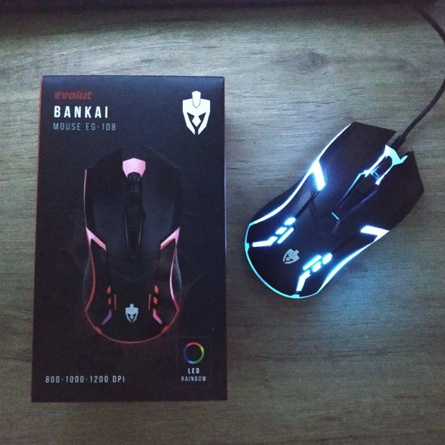 Mouse Gamer Bankai Evolut Rainbow 1200 DPI