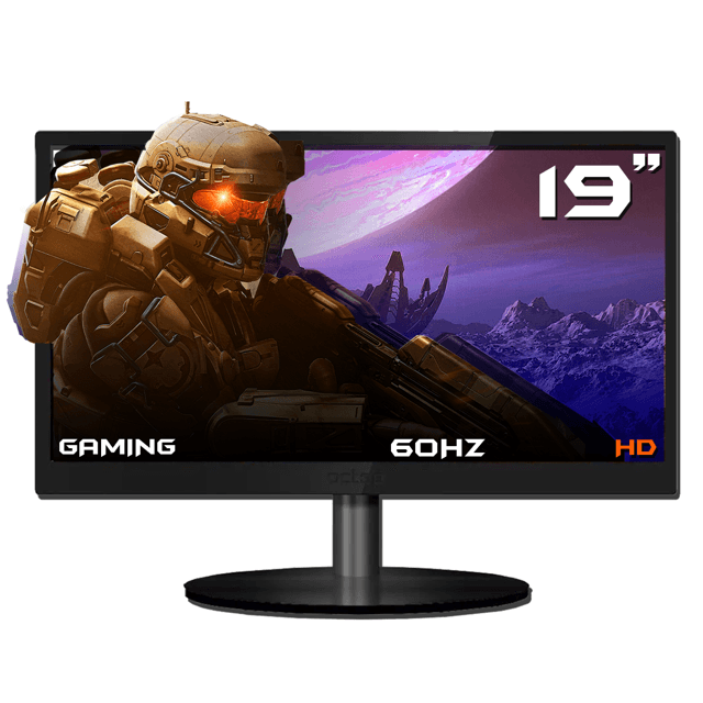 Monitor Led PCTOP, Gamer, 19 Polegadas, HD, 60Hz, HDMI/VGA + NFE e ...