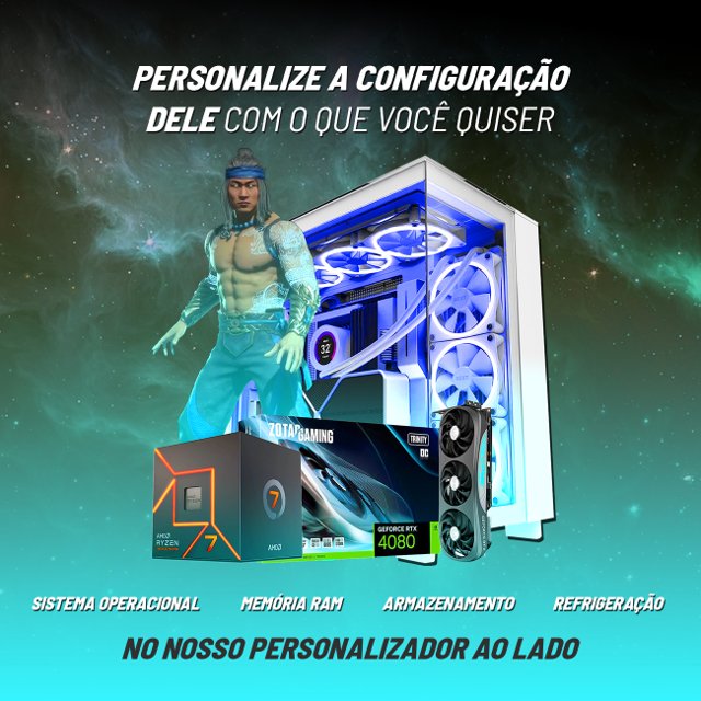 Computador PC Gamer Nível 95 - Intel Core i9 14900K  + Watercooler 360mm / NVidia Geforce RTX 4080 Super 16GB / 128GB DDR5 6000mhz / Fonte 1200w 80 Plus Platinum