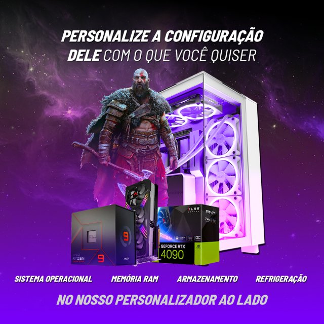 Computador PC Gamer Nível 100 AMD Ryzen 9 7950X3D + Watercooler 360mm Corsair / RTX 4090 24GB GDDR6X / 128GB DDR5 6000mhz / Fonte 1200w 80 Plus Platinum / Gabinete 7000D Corsair / WIFI 6E