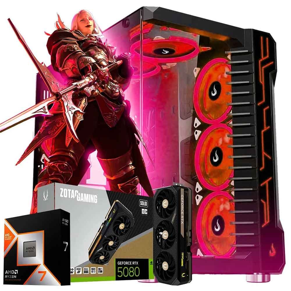 PC Gamer AMD Ryzen 7 9800X3D, GeForce RTX 5080 16GB, Ram DDR5, SSD