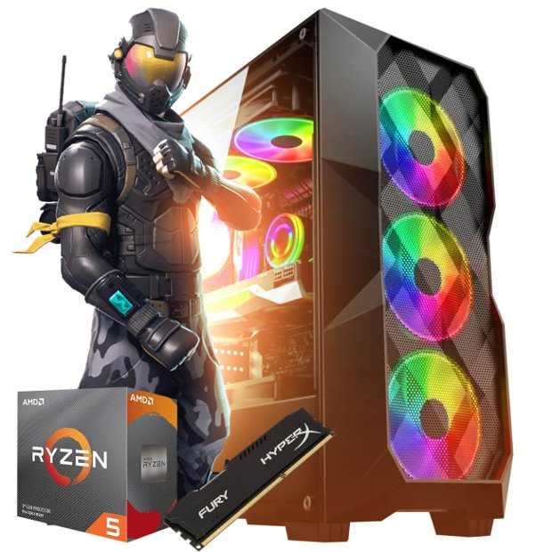 PC Gamer Nível 15 Completo Monitor + Kit Gamer + AMD Ryzen 4650g