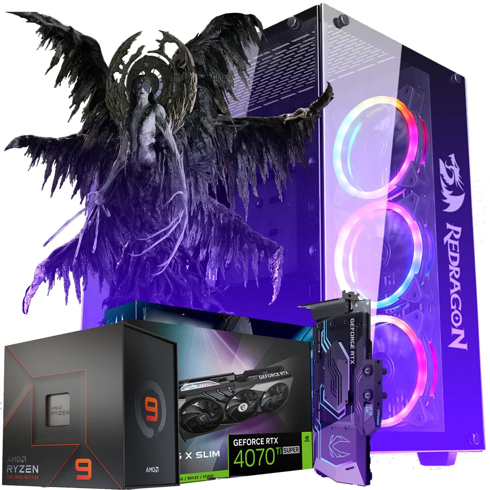 Computador PC Gamer Nível 80-B, Ryzen 9 7900x, Rtx 4070 ti super