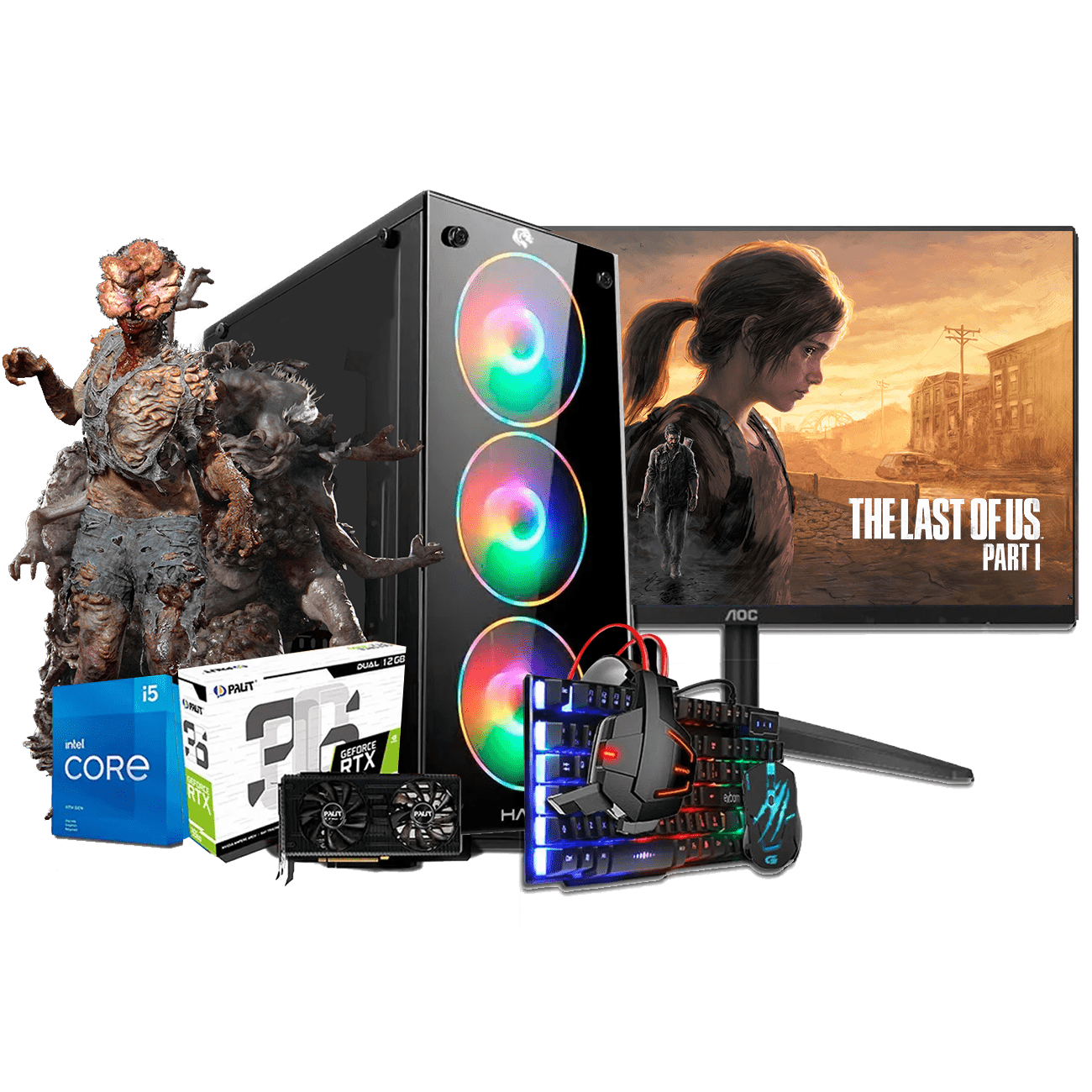 PC Gamer Avançado The Last Of Us Completo Intel Core I5 12400F 16GB DDR4  RTX 3060 12GB SSD 240 NVME Fonte 700w 80 Plus