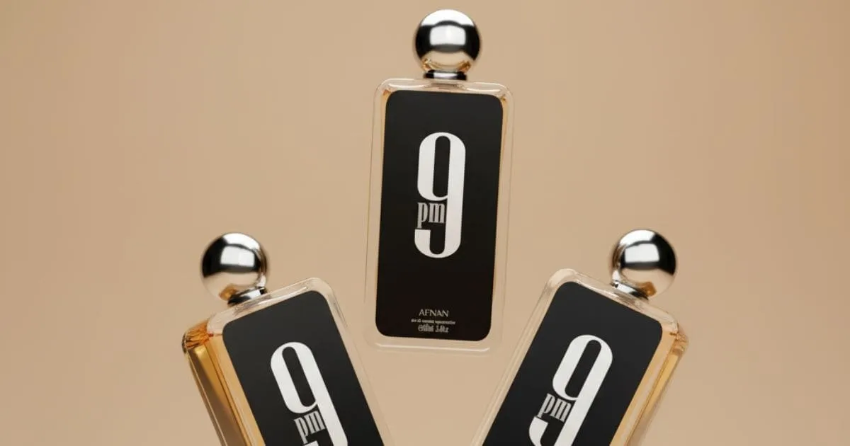 Afnan 9PM, um dos perfumes árabes masculinos mais vendidos para o público jovem e baladeiro.