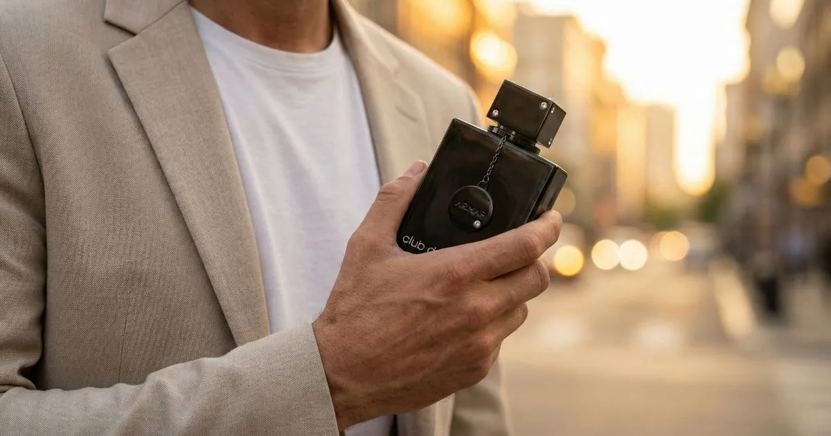 O icônico Club de Nuit Intense Man, presença obrigatória no ranking de perfumes árabes masculinos mais vendidos.