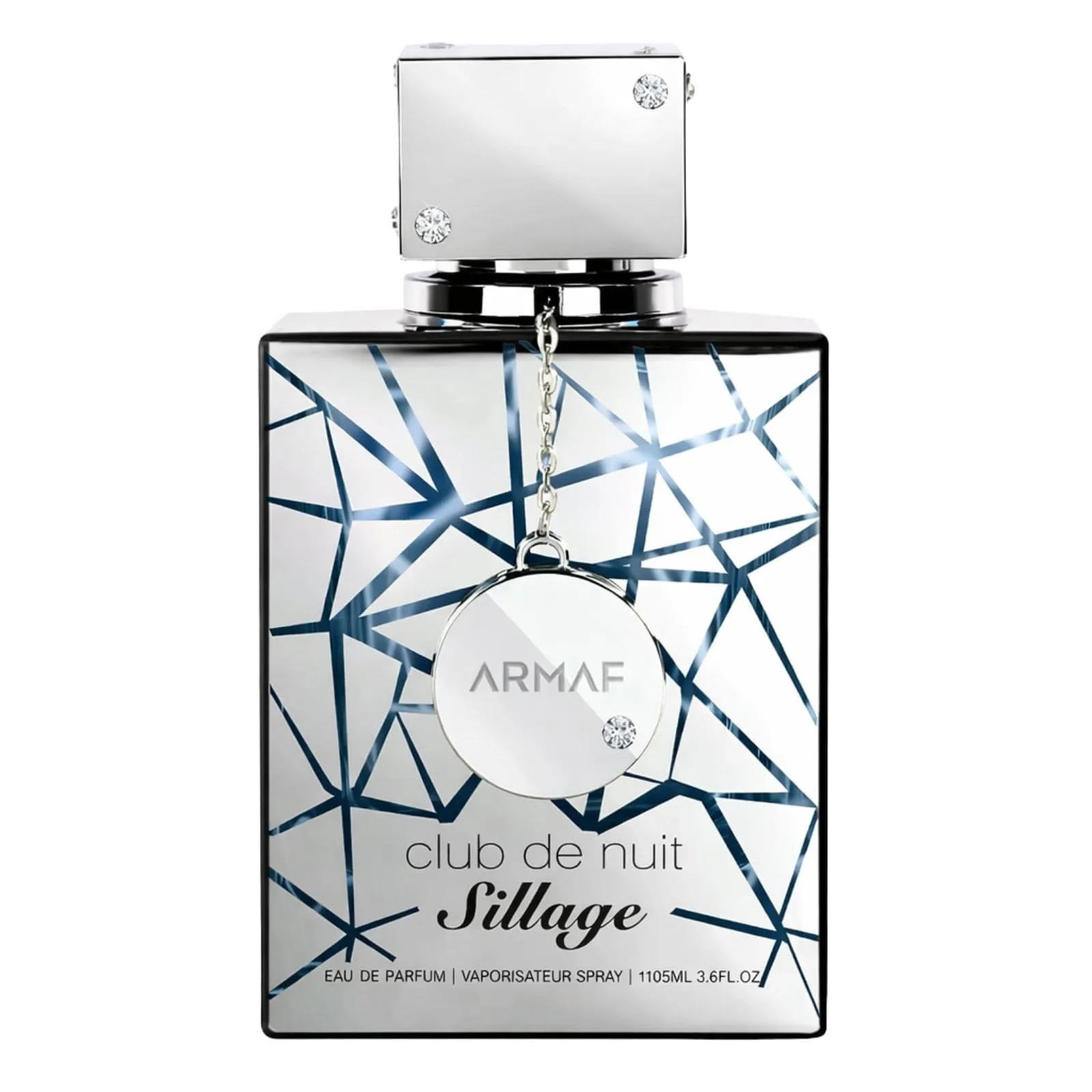 Frasco do perfume Armaf Club de Nuit Sillage EDP 105ml unissex, amadeirado fresco
