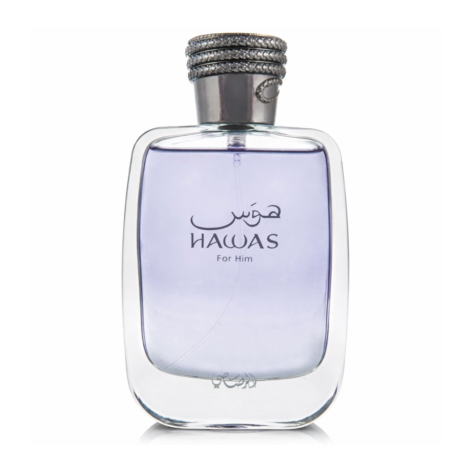 Frasco do Rasasi Hawas for Him 100ml, perfume árabe masculino aromático aquático