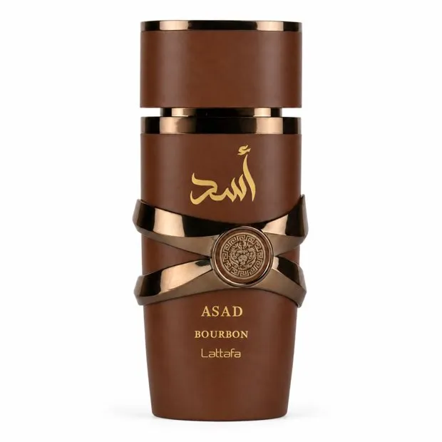 Frasco do Asad Bourbon Eau de Parfum 100ml, perfume árabe gourmand masculino
