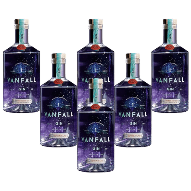 Gin Vanfall 750ml 6 Unidades | London Dry Premium | Vanfall Destilaria ...