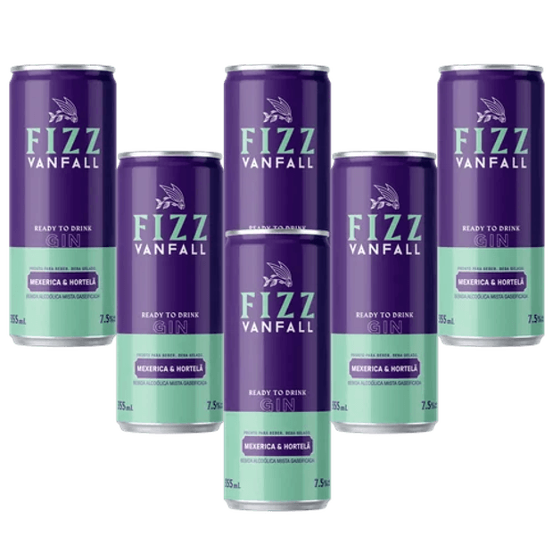 Fizz Vanfall 6 Unidades | Gin com Mexerica | Vanfall Destilaria