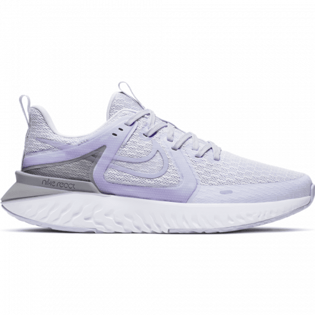 Tênis Nike Legend Nike React Branco Tênis Nike Legend React Feminino Lilás  Lauri Esporte