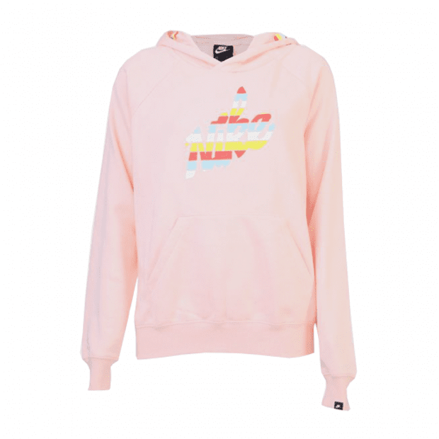 blusão nike sportswear fleece print graphic feminino