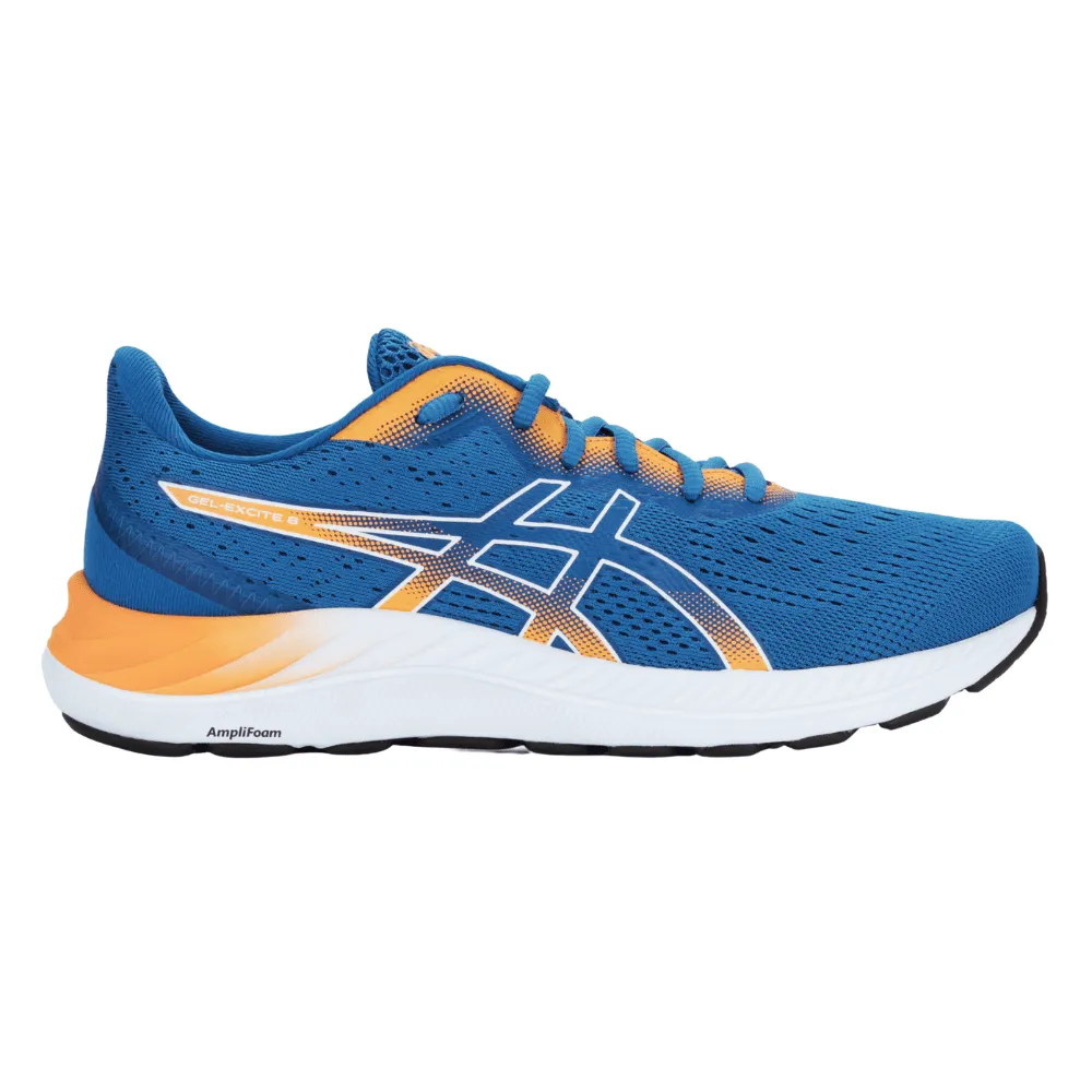 Asics laranja online e azul