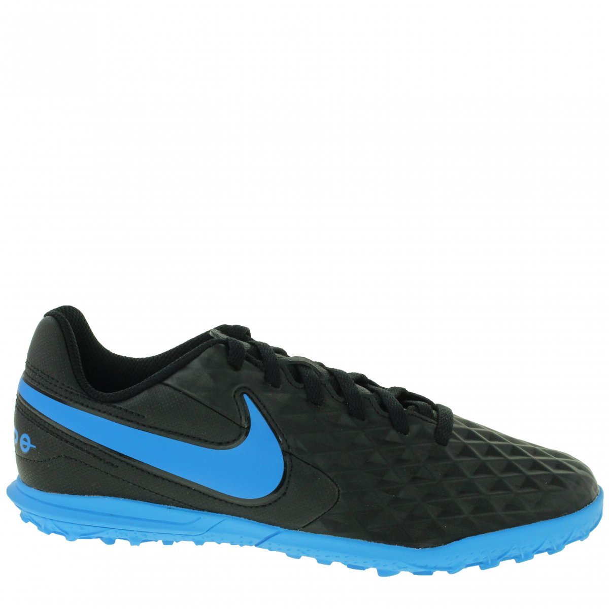 chuteira nike society preta e azul