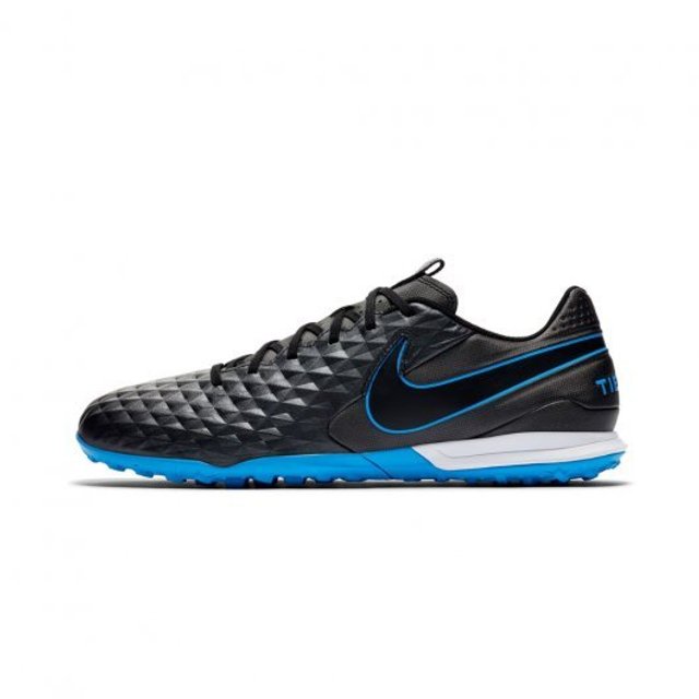 chuteira society nike tiempo azul
