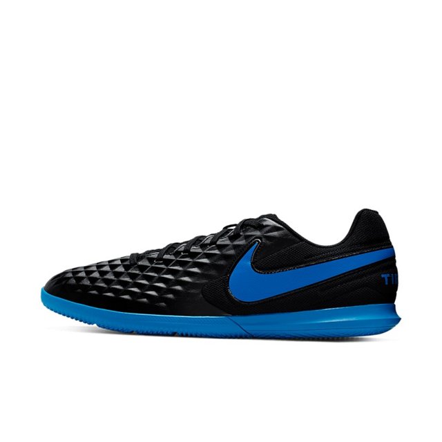 Tênis Nike Tiempo Preta E Azul Chuteira Futsal Nike Tiempo Legend