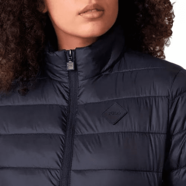 Jaqueta Puffer Leve em Poliamida com Saco para Guardar Vermelho