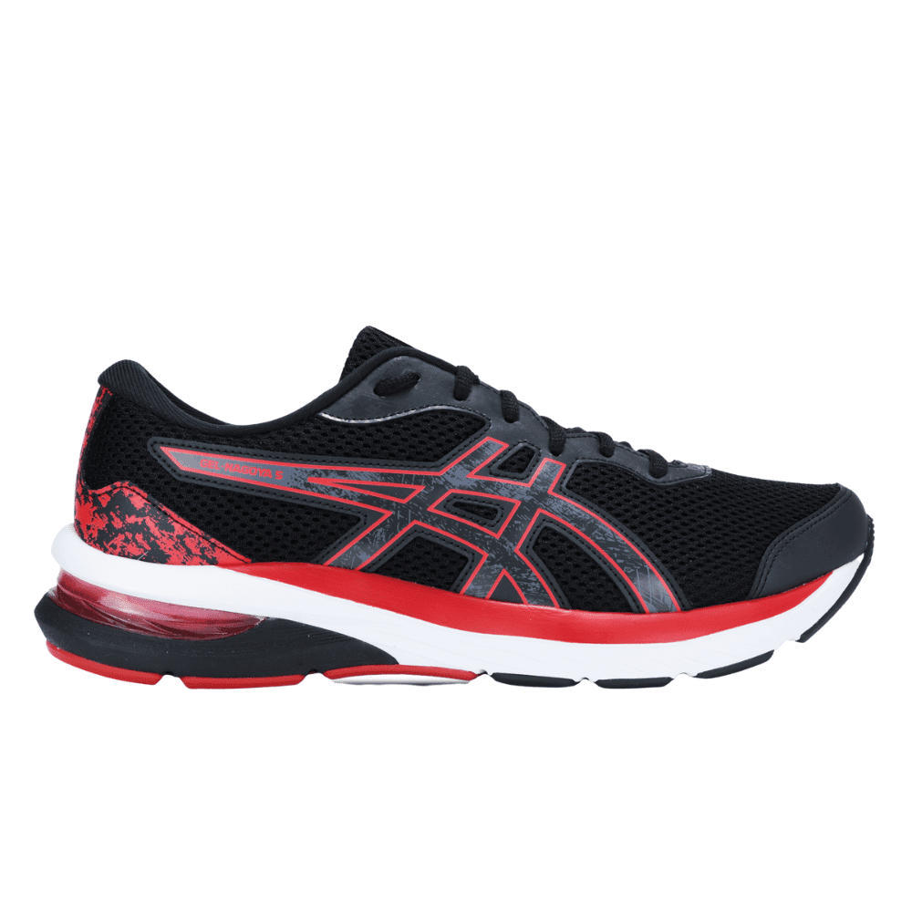 T nis Asics Gel Nagoya 5 Masculino Preto e Vermelho Lauri Esporte