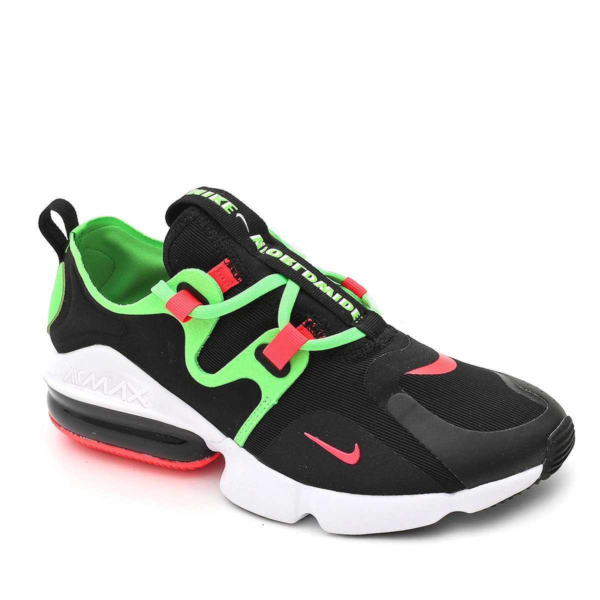 Air max preto e clearance verde